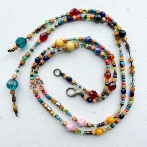 Erickson Beamon Vintage Beaded Lariat Necklace